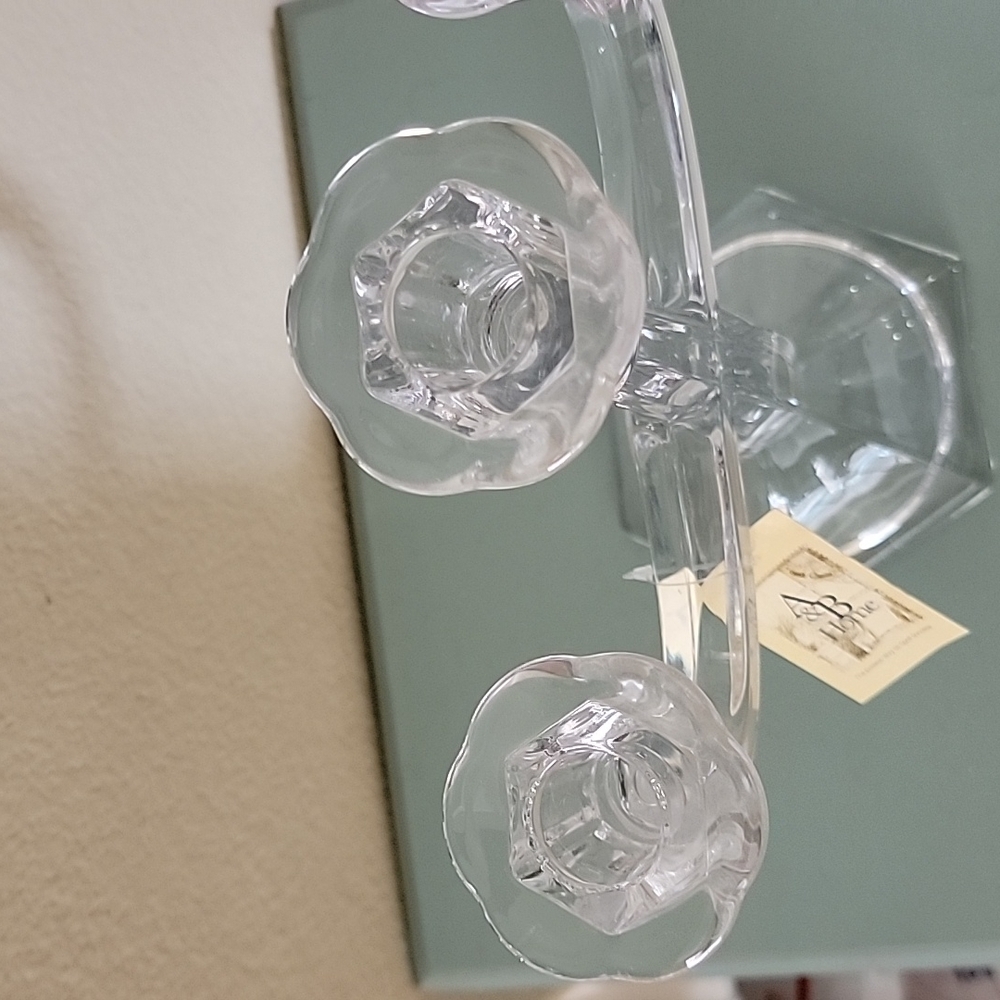 Glass Candelabra NWT - Picture 2 of 5